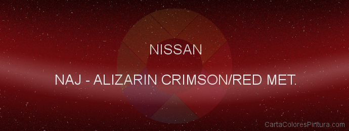 Pintura Nissan NAJ Alizarin Crimson/red Met.