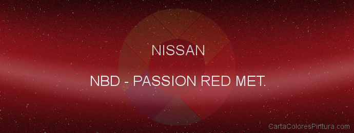 Pintura Nissan NBD Passion Red Met.