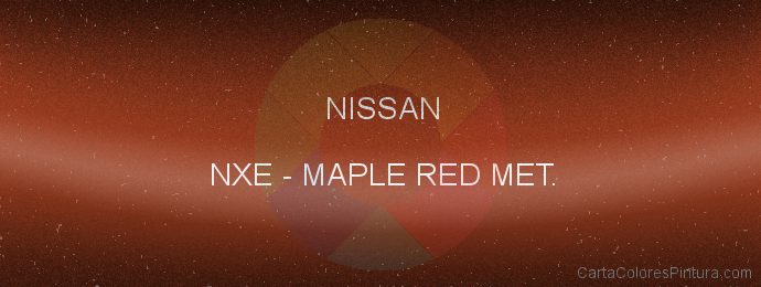 Pintura Nissan NXE Maple Red Met.