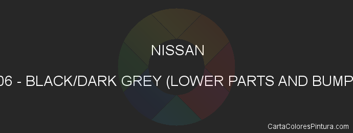 Pintura Nissan PK06 Black/dark Grey (lower Parts And Bumper)