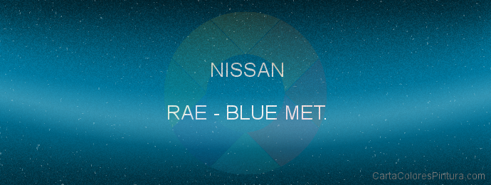 Pintura Nissan RAE Blue Met.