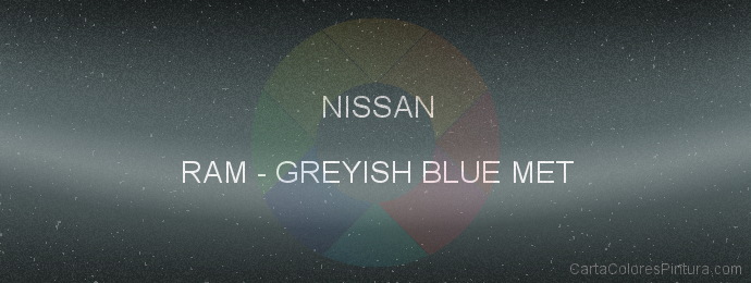 Pintura Nissan RAM Greyish Blue Met