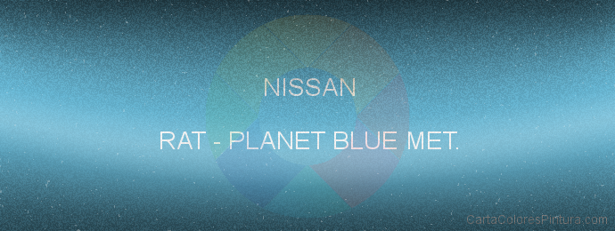 Pintura Nissan RAT Planet Blue Met.