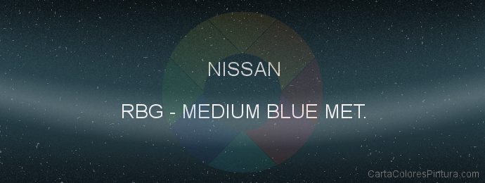 Pintura Nissan RBG Medium Blue Met.