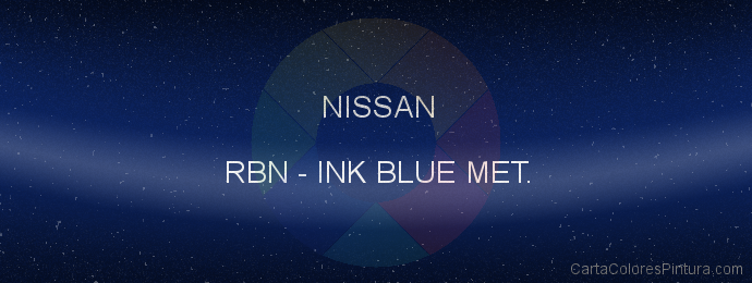 Pintura Nissan RBN Ink Blue Met.