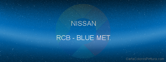 Pintura Nissan RCB Blue Met.