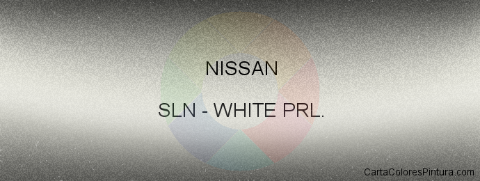 Pintura Nissan SLN White Prl.