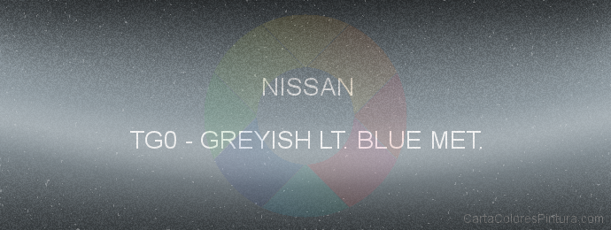 Pintura Nissan TG0 Greyish Lt. Blue Met.