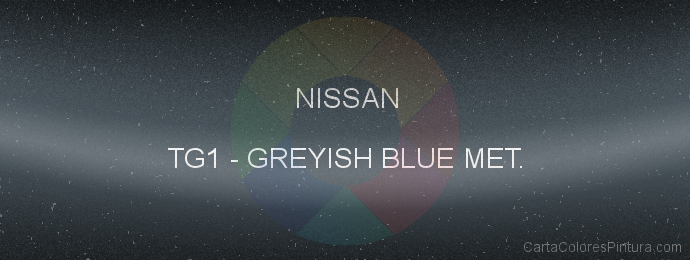 Pintura Nissan TG1 Greyish Blue Met.