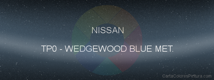 Pintura Nissan TP0 Wedgewood Blue Met.