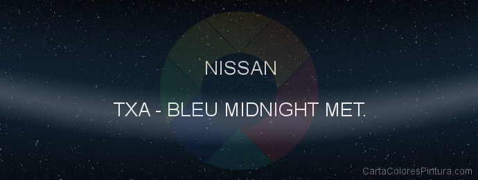 Pintura Nissan TXA Bleu Midnight Met.