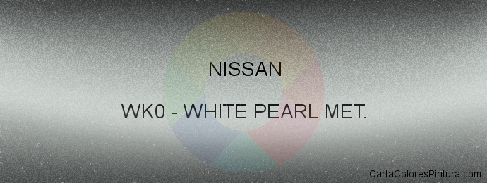 Pintura Nissan WK0 White Pearl Met.