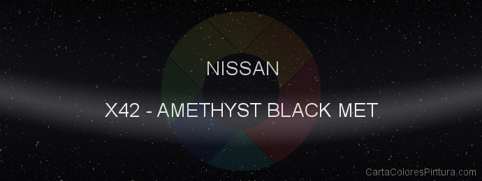 Pintura Nissan X42 Amethyst Black Met