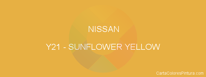 Pintura Nissan Y21 Sunflower Yellow