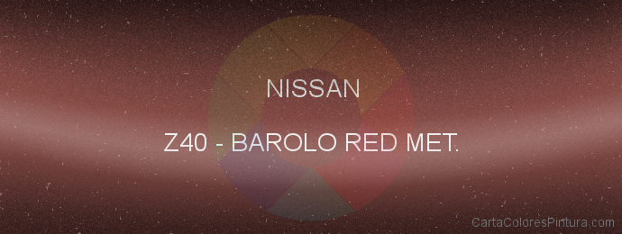 Pintura Nissan Z40 Barolo Red Met.