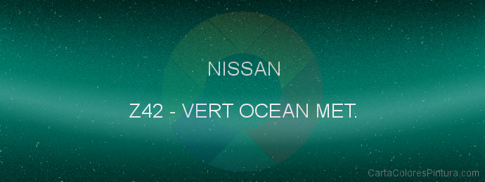Pintura Nissan Z42 Vert Ocean Met.