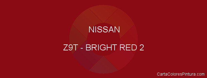 Pintura Nissan Z9T Bright Red 2
