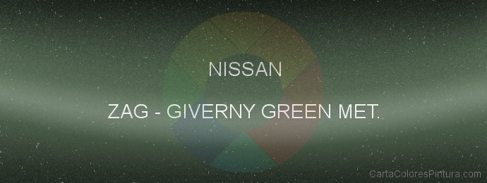 Pintura Nissan ZAG Giverny Green Met.