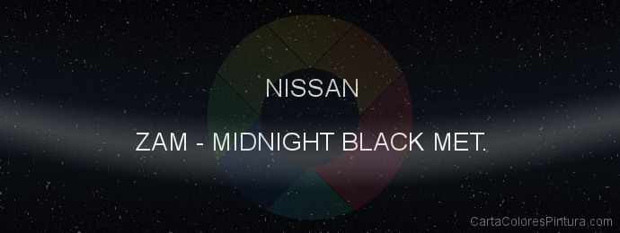 Pintura Nissan ZAM Midnight Black Met.