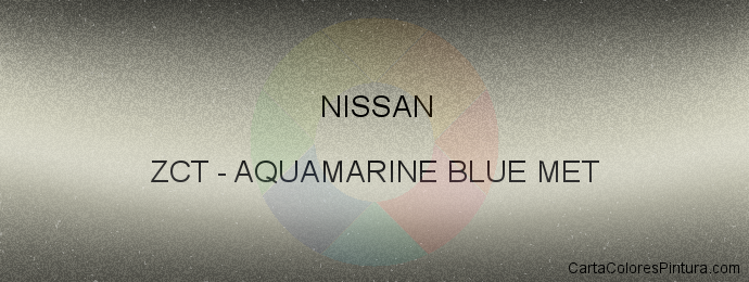 Pintura Nissan ZCT Aquamarine Blue Met