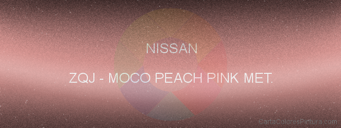 Pintura Nissan ZQJ Moco Peach Pink Met.