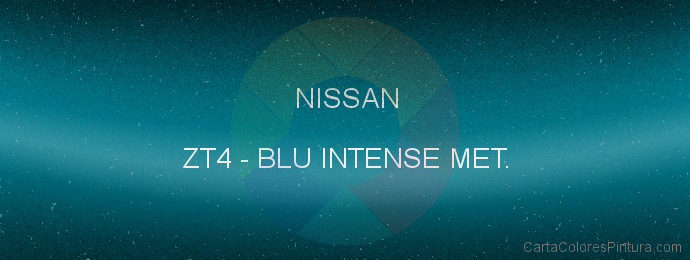 Pintura Nissan ZT4 Blu Intense Met.