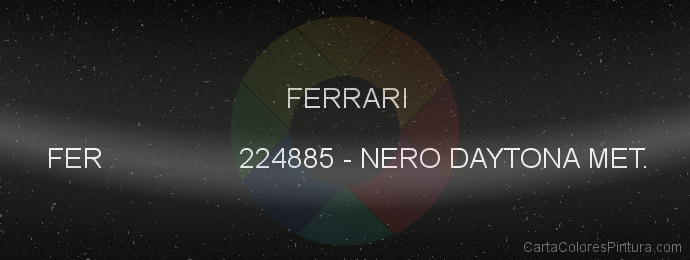 Pintura Ferrari FER 224885 Nero Daytona Met.