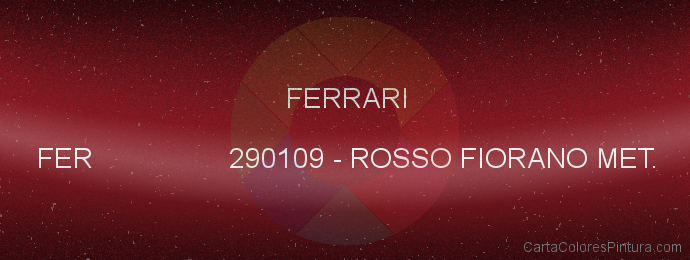 Pintura Ferrari FER 290109 Rosso Fiorano Met.