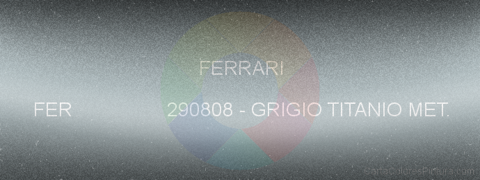 Pintura Ferrari FER 290808 Grigio Titanio Met.