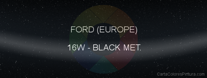 Pintura Ford (europe) 16W Black Met.