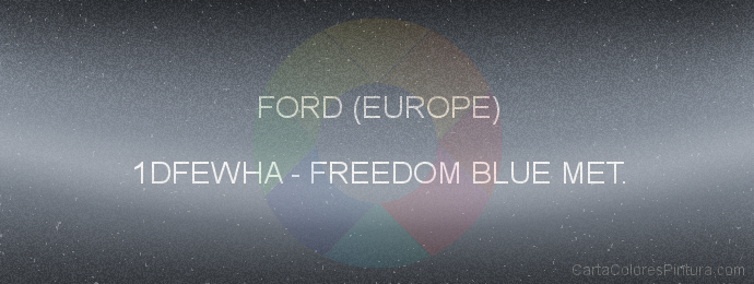 Pintura Ford (europe) 1DFEWHA Freedom Blue Met.