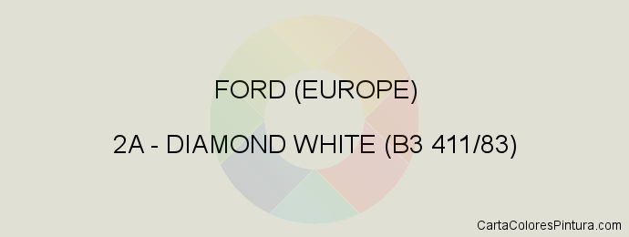 Pintura Ford (europe) 2A Diamond White (b3 411/83)