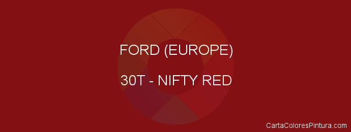 Pintura Ford (europe) 30T Nifty Red