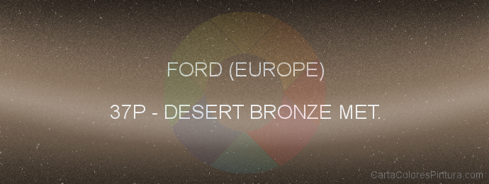 Pintura Ford (europe) 37P Desert Bronze Met.