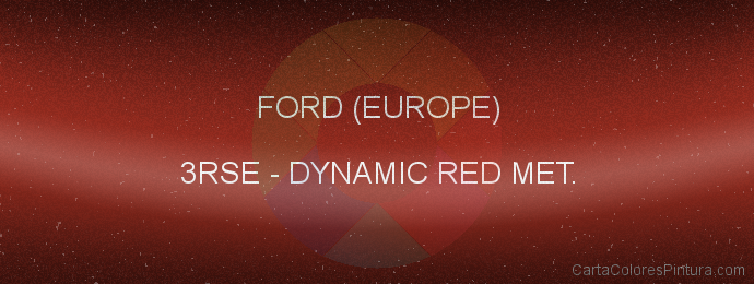 Pintura Ford (europe) 3RSE Dynamic Red Met.