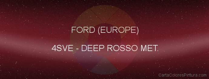 Pintura Ford (europe) 4SVE Deep Rosso Met.