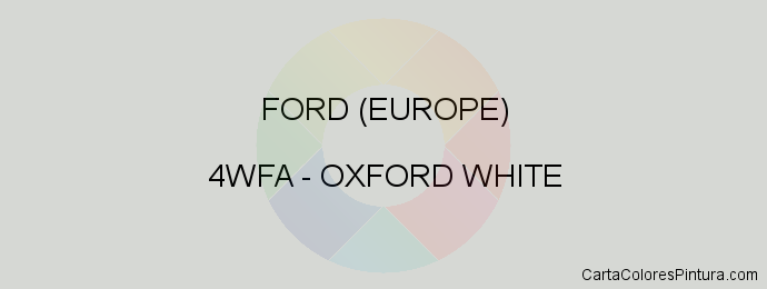 Pintura Ford (europe) 4WFA Oxford White