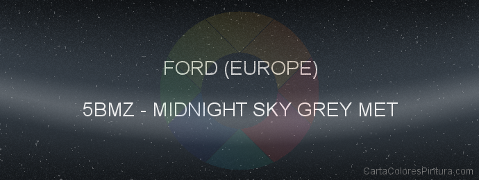 Pintura Ford (europe) 5BMZ Midnight Sky Grey Met