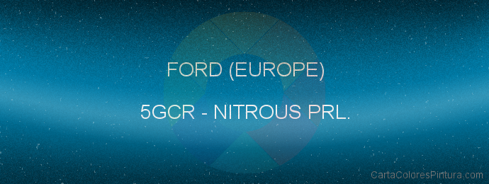 Pintura Ford (europe) 5GCR Nitrous Prl.