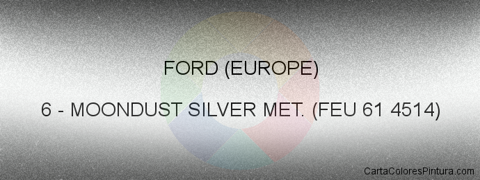 Pintura Ford (europe) 6 Moondust Silver Met. (feu 61 4514)