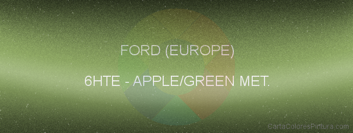 Pintura Ford (europe) 6HTE Apple/green Met.
