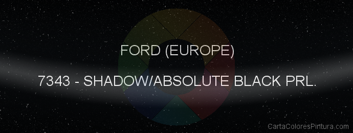 Pintura Ford (europe) 7343 Shadow/absolute Black Prl.