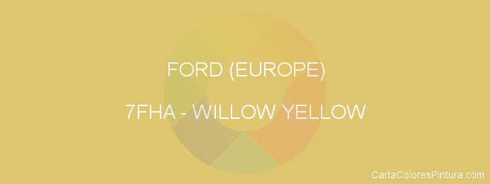 Pintura Ford (europe) 7FHA Willow Yellow