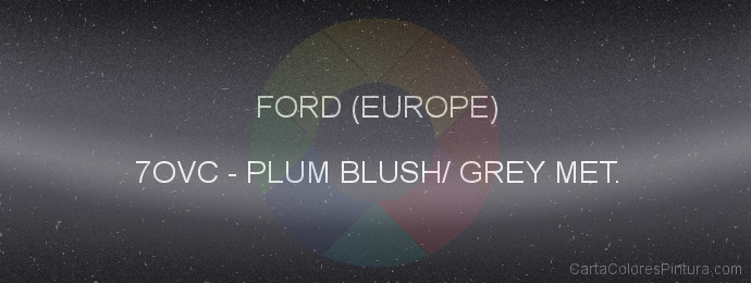 Pintura Ford (europe) 7OVC Plum Blush/ Grey Met.