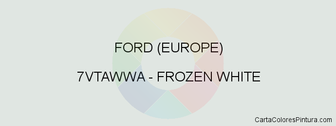Pintura Ford (europe) 7VTAWWA Frozen White