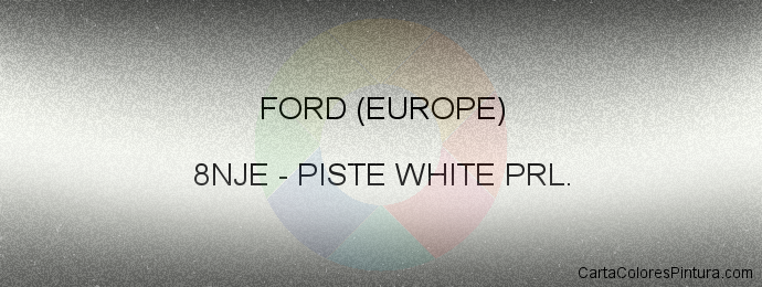 Pintura Ford (europe) 8NJE Piste White Prl.