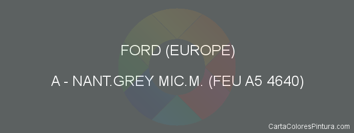 Pintura Ford (europe) A Nant.grey Mic.m. (feu A5 4640)