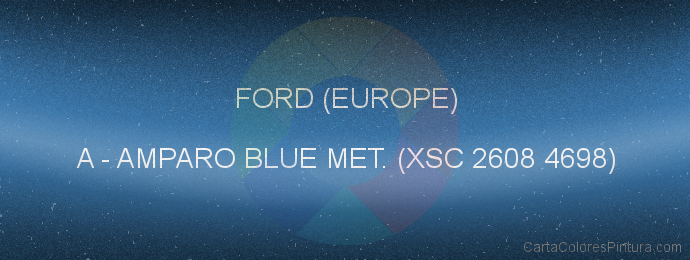 Pintura Ford (europe) A Amparo Blue Met. (xsc 2608 4698)