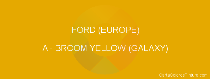 Pintura Ford (europe) A Broom Yellow (galaxy)