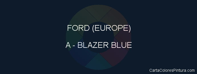 Pintura Ford (europe) A Blazer Blue